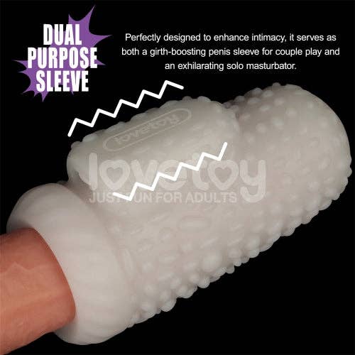 Knights Ring Vibrating Dual Purpose Sleeve-Drip