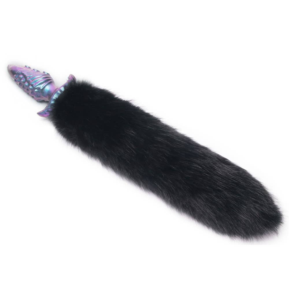 MystiTail Silicone Anal Plug with 14" Tail