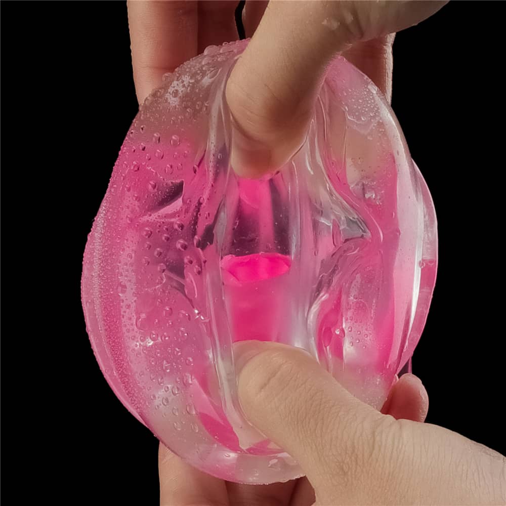 8.5'' Glow in the Dark Masturbator - Pink Glow