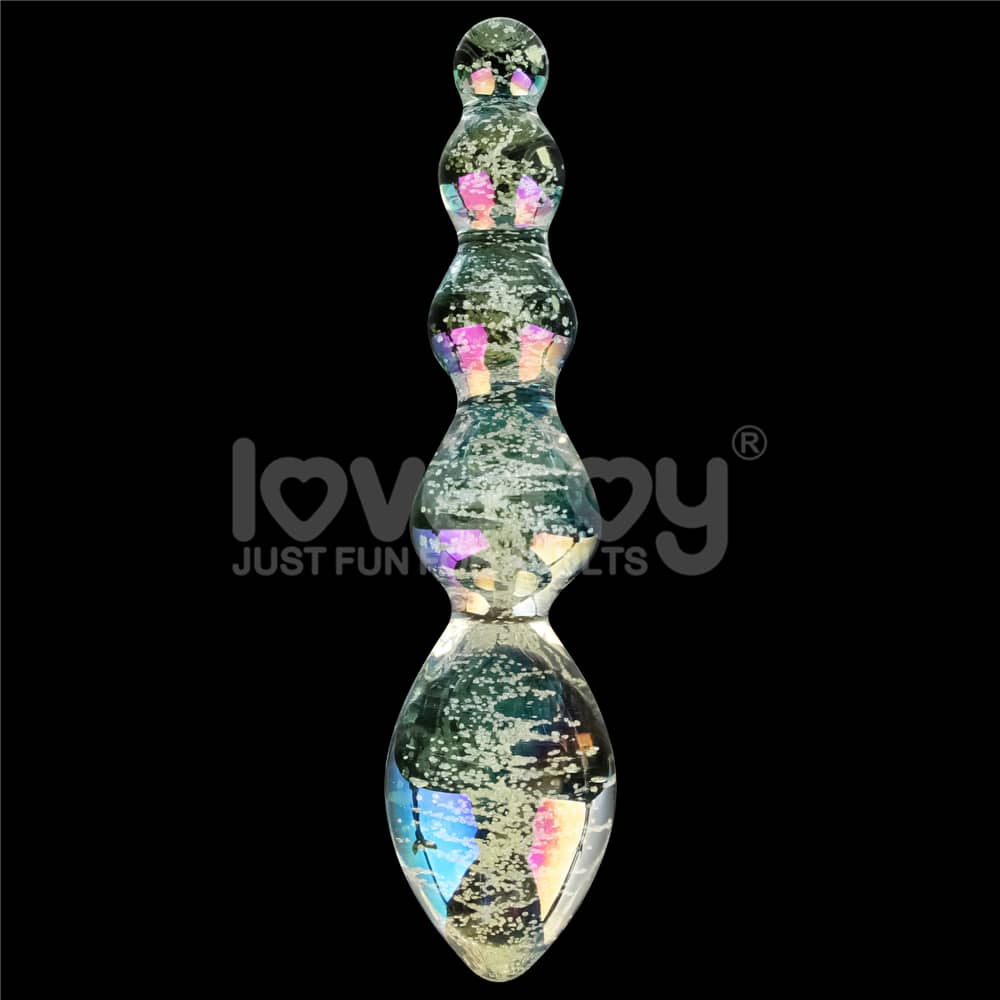 Glow in the dark Twilight Gleam Glass Dildo-Tantalizing Orbs