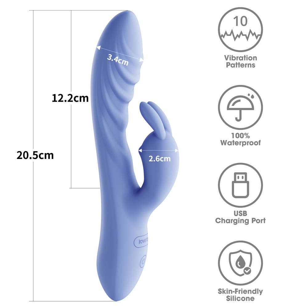 Dual Motor Classic Rechargeable Rabbit Vibrator