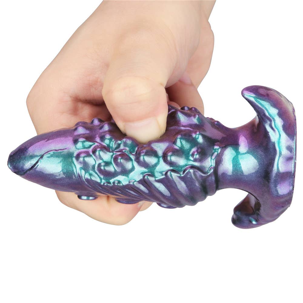 MystiTail Silicone Anal Plug with 14" Tail