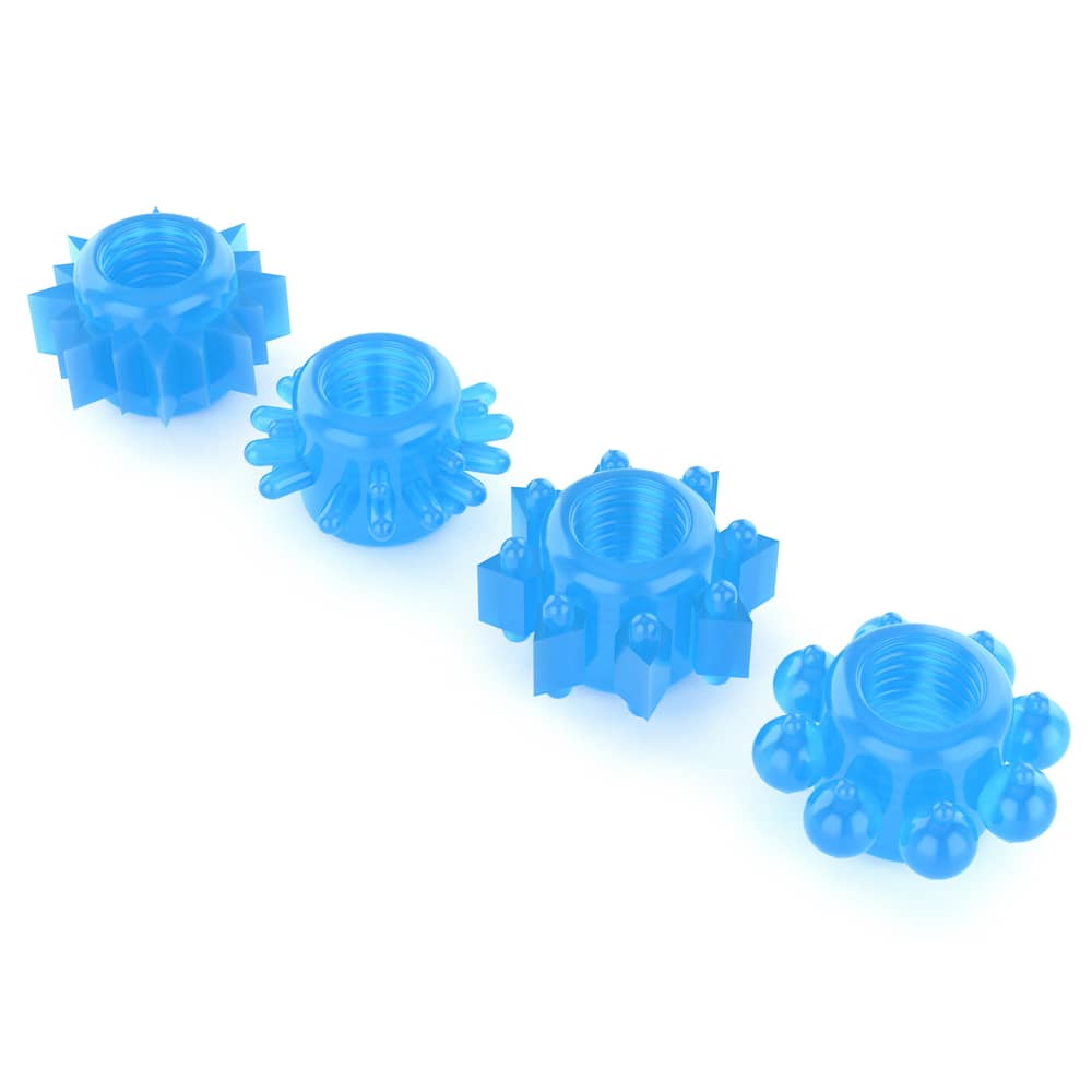 Glow in the Dark Stretchy Penis Ring 4 Pcs