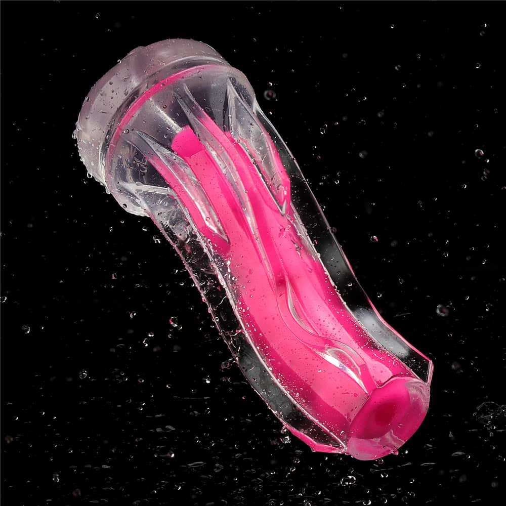 8.5'' Glow in the Dark Masturbator - Pink Glow