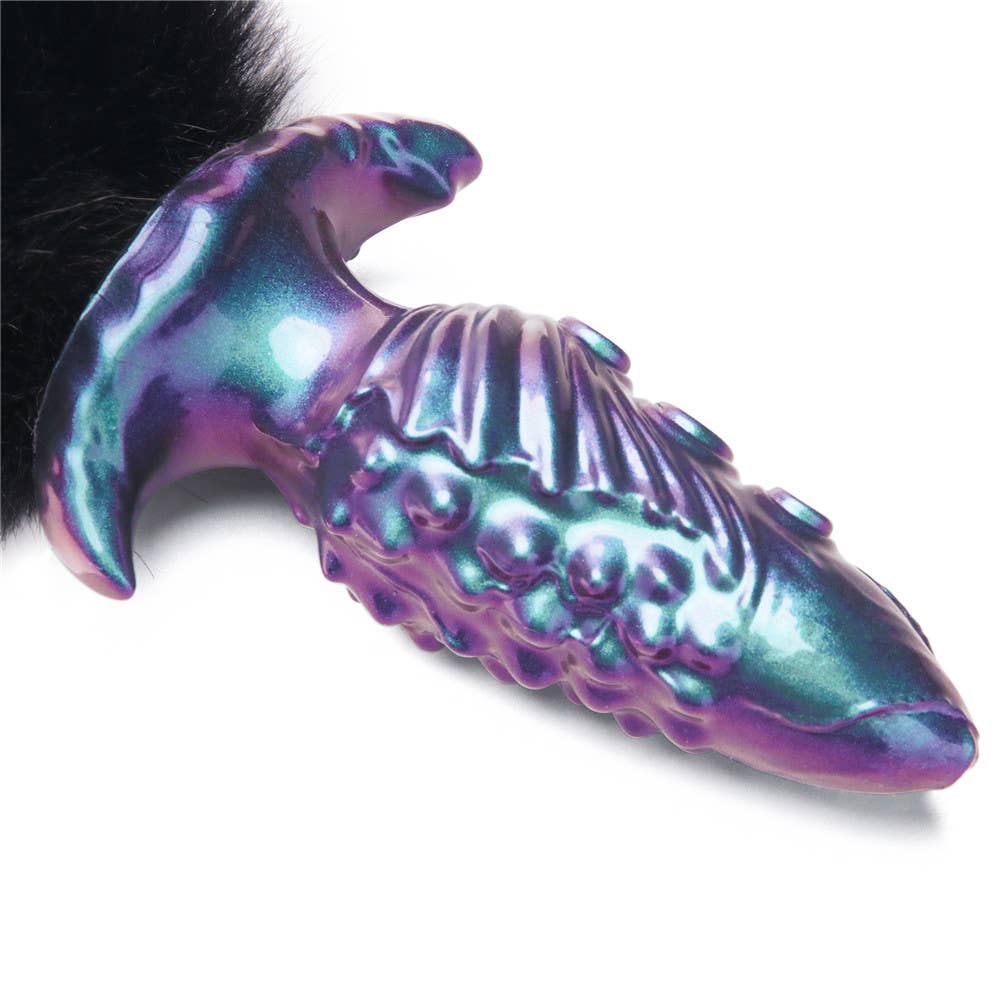 MystiTail Silicone Anal Plug with 14" Tail