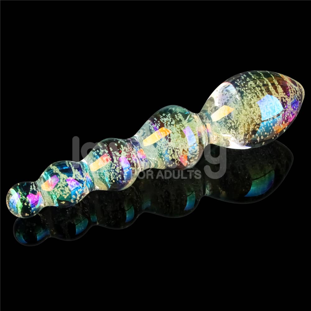 Glow in the dark Twilight Gleam Glass Dildo-Tantalizing Orbs