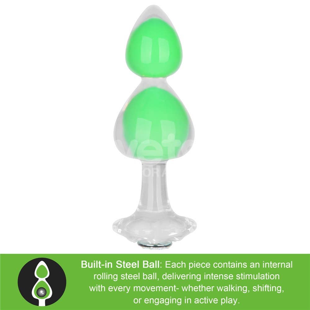 Gemoria Silicone Butt Plug (Glow-In-The-Dark)