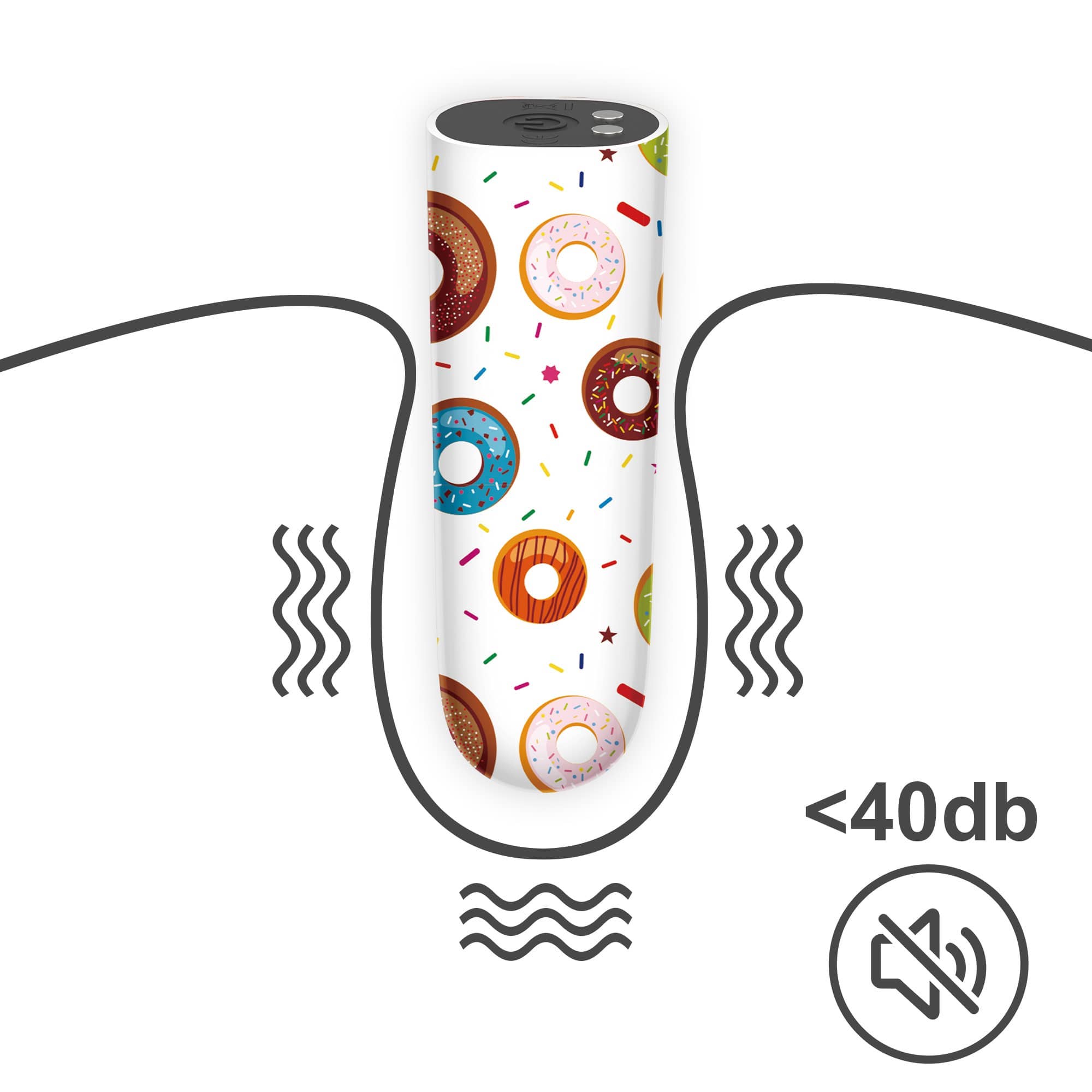 Mini Bullet Vibrator Rechargeable Donuts Massager