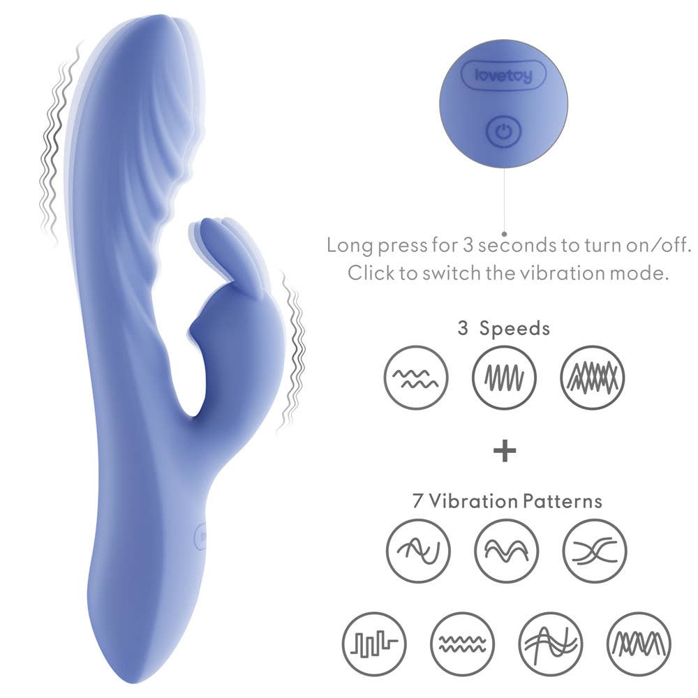 Dual Motor Classic Rechargeable Rabbit Vibrator