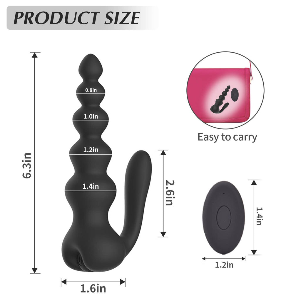 Dual Motor Prostate Massager with Cock Ring