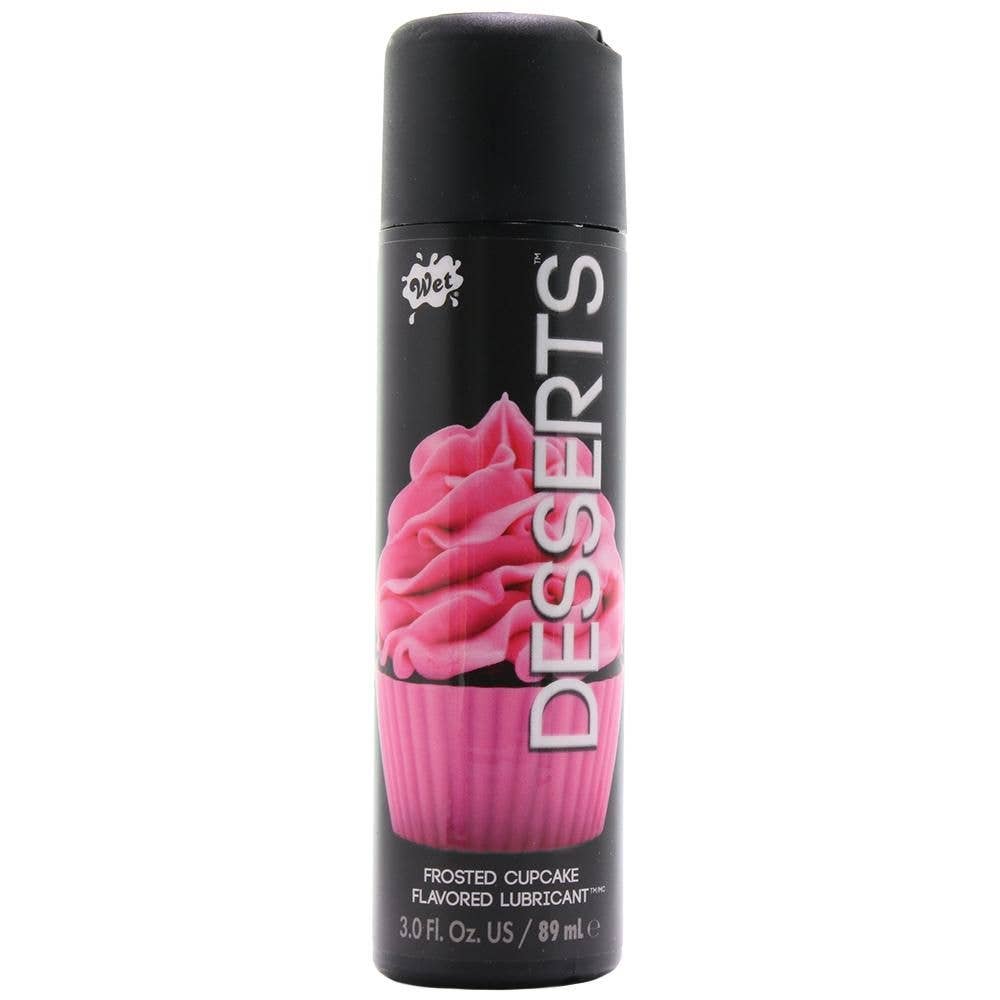 Wet Desserts Flavored Lube 3oz/89ml in Frosted Cupcake