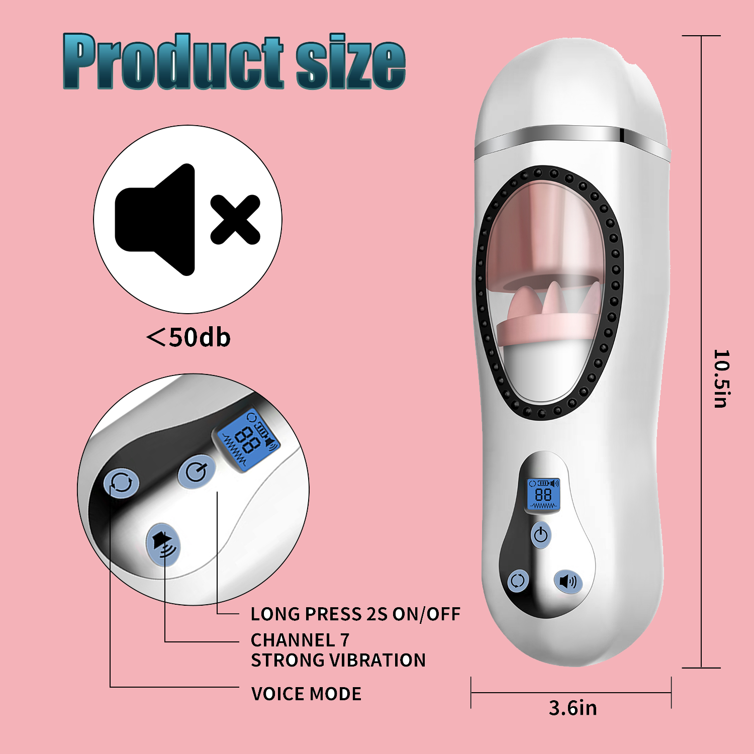 360° high-speed rotating strong sucking male masturbator