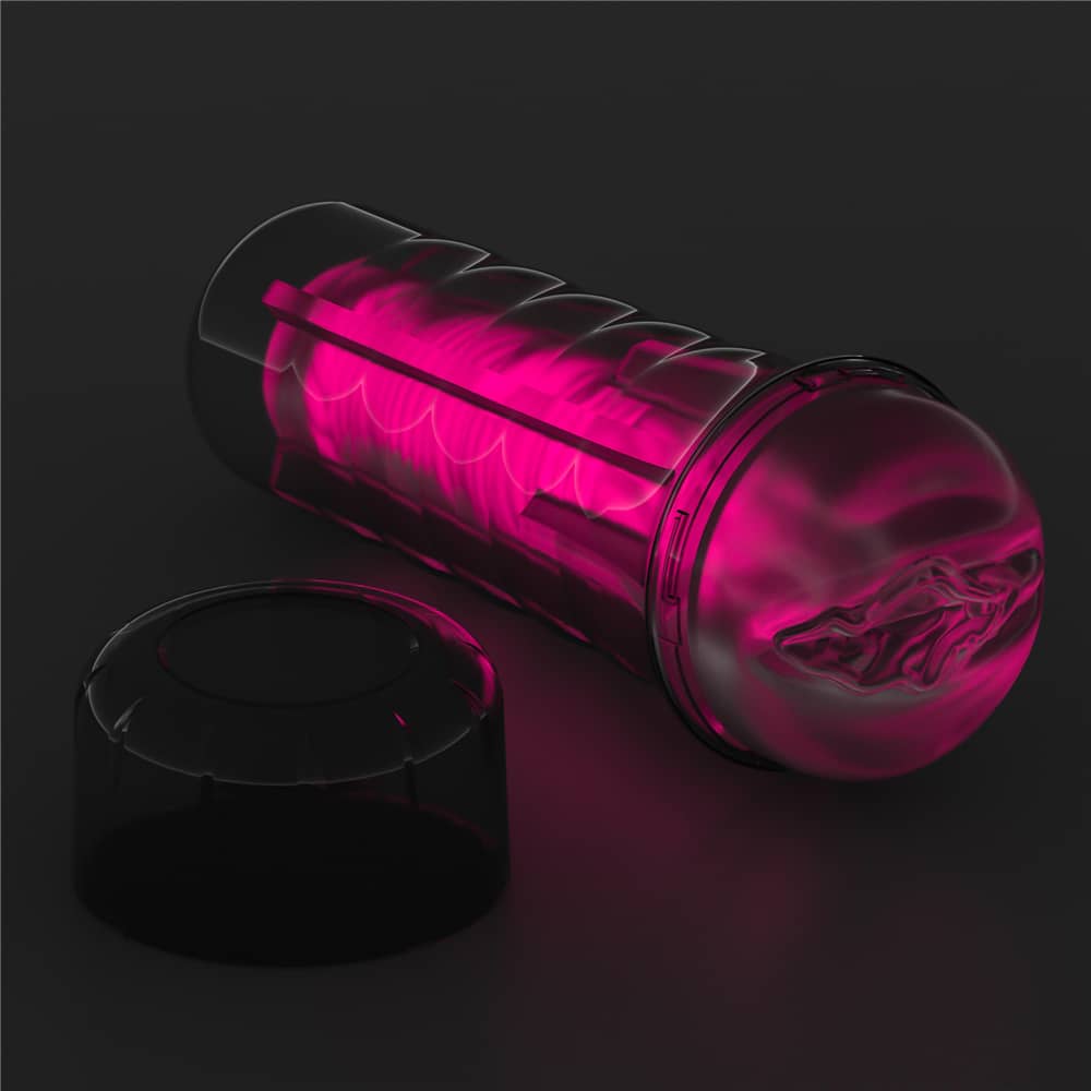 8.5'' Glow in the Dark Masturbator - Pink Glow