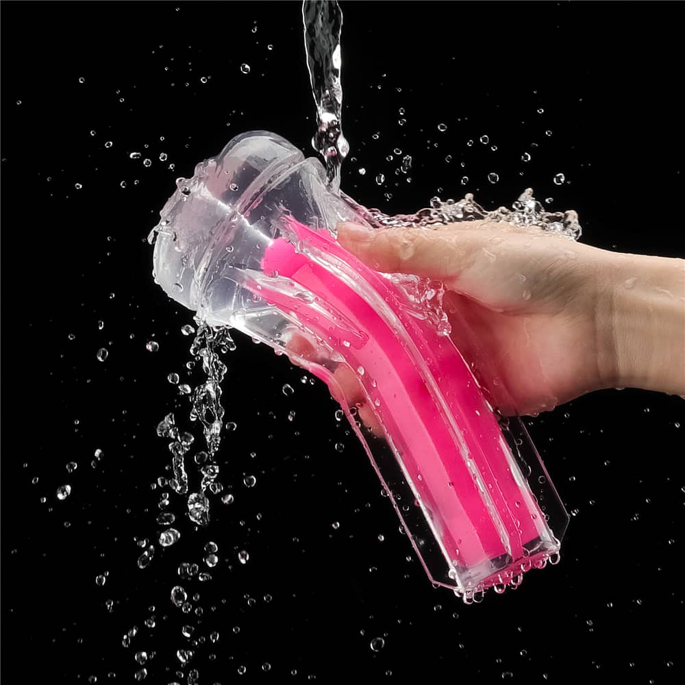 8.5'' Glow in the Dark Masturbator - Pink Glow