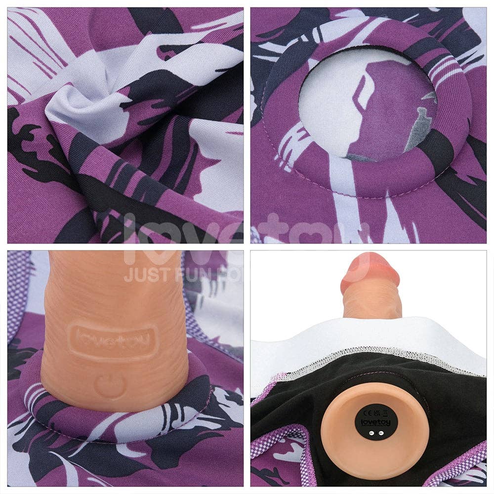 Purple Unisex Strap on Harness