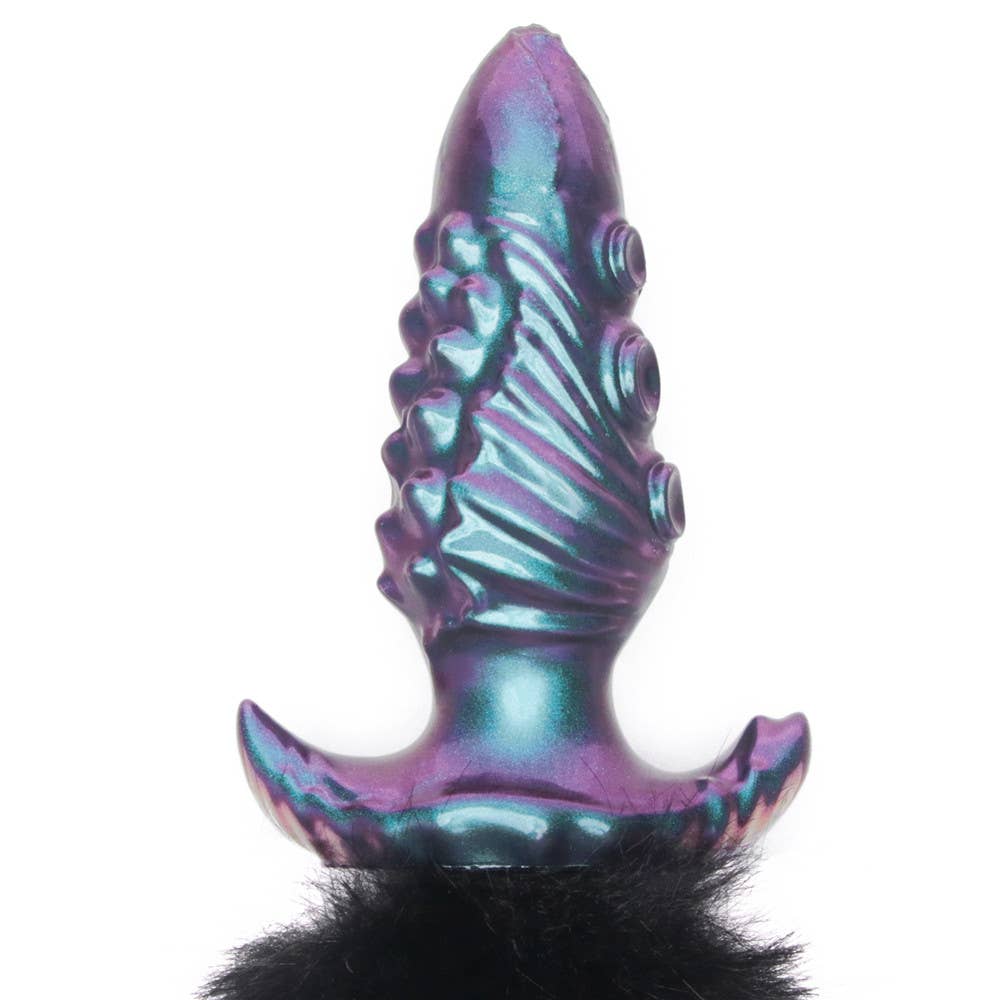 MystiTail Silicone Anal Plug with 14" Tail